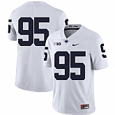 Penn State Nittany Lions 95 Carl Nassib White Nike College Football Jersey Dzhi,baseball caps,new era cap wholesale,wholesale hats